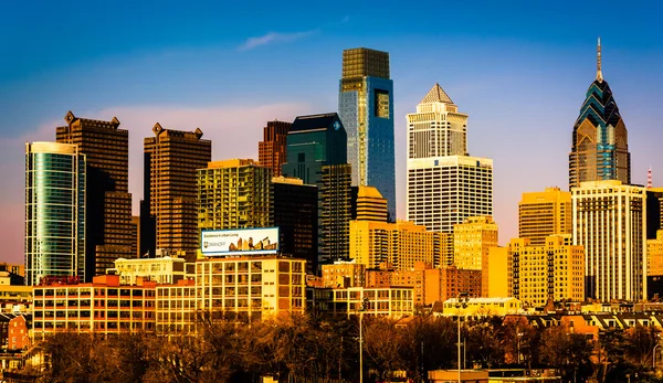 Die philadelphia skyline. — Stockfoto