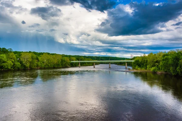 Delaware Nehri portlan portland-columbia Köprüsü — Stok fotoğraf