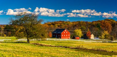 ağaç ve ahır gettysburg, pennsylvania, savaş. 