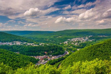 Görünüm Jim thorpe flagstaff dağ, pennsylvania dan. 