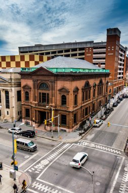 baltimore, mary otoparkta gelen bir kavşak görüş