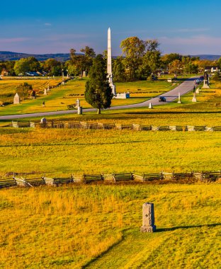 savaş ve anıtlar pennsylvania monumen dan görünüm