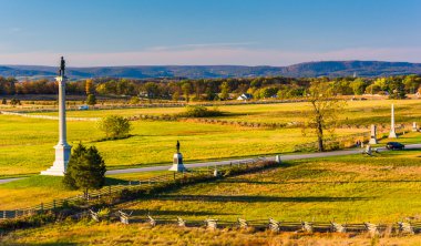 gettysburg, pennsylvania, savaş görünümü. 