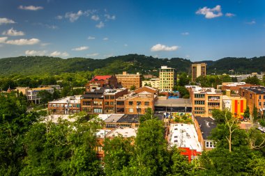 asheville, Kuzey caro otoparkta binaların görünümünü