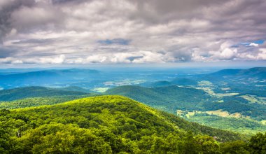 skyline sürücü shenandoah n shenandoah Vadisi'nin görünümü