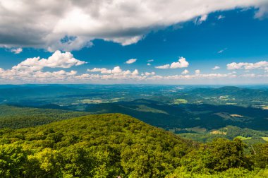 skyline sürücü shenandoah n shenandoah Vadisi'nin görünümü