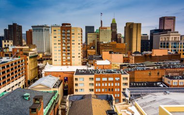 baltimore, maryland otoparkta manzarası görünümünü