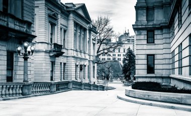 geçit ve binalarda capitol karmaşık harrisburg, penn