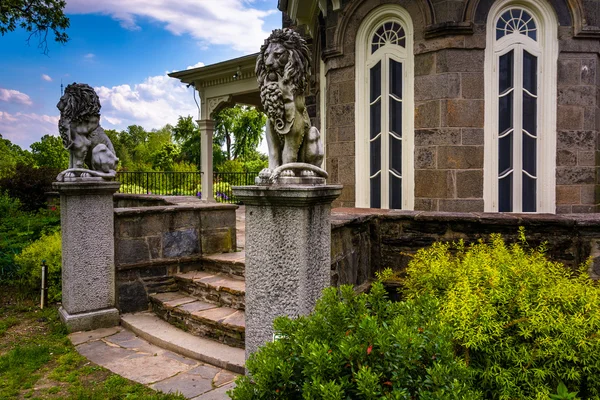 Utsidan av den cylburn herrgården på cylburn arboretum i balt — Stockfoto