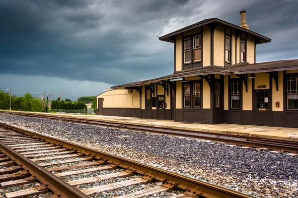 ゲティスバーグ、ペンシルバニア州の歴史的な鉄道駅. — ストック写真