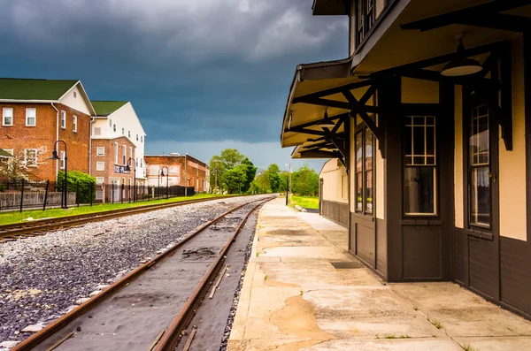 ゲティスバーグ、ペンシルバニア州の歴史的な鉄道駅. — ストック写真