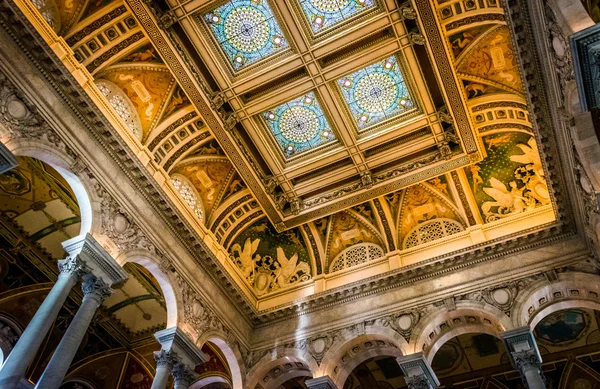 The interior of the Library of Congress, in Washington, DC. — Stock Photo, Image