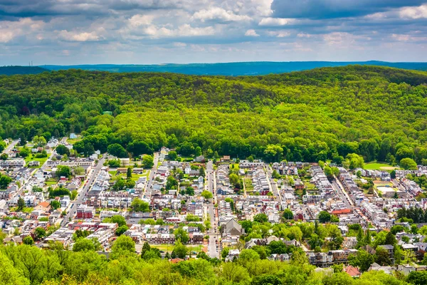 Vue de la lecture depuis la pagode sur Skyline Drive à Reading, Pen — Photo