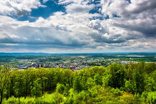 Vue de la lecture depuis la pagode sur Skyline Drive à Reading, Pen — Photo