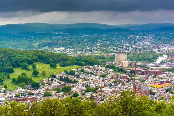 Vue de la lecture depuis la pagode sur Skyline Drive à Reading, Pen — Photo