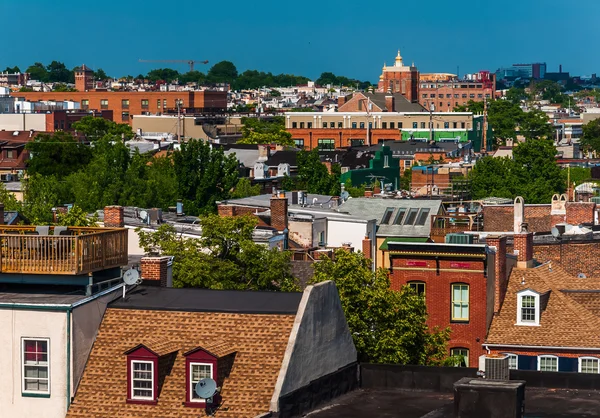 Widok zdewastowanych dzielnicy mieszkalnej w baltimore, maryland. — Zdjęcie stockowe