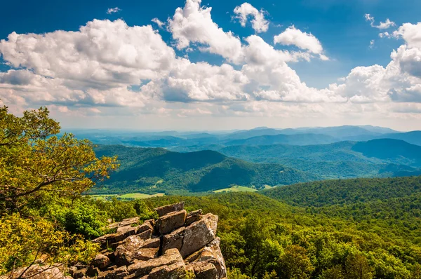 View of the Blue Ridge Mountains from North Marshall in Shenando — Stock Photo, Image