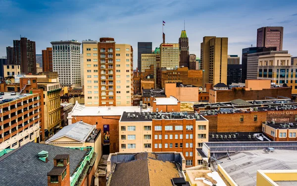 baltimore, maryland otoparkta manzarası görünümünü