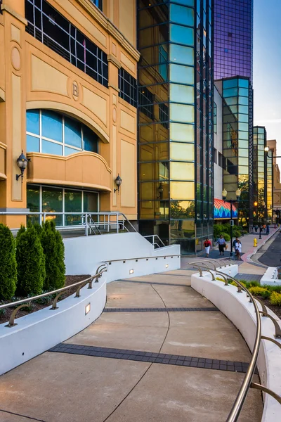 Walkway and buildings in Atlantic City, New Jersey. — Stock Photo, Image