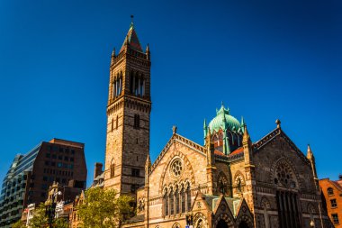 Boston, massachusetts copley Meydanı'nda eski Güney Kilisesi. 
