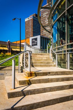 merdiven ve boston, massachusetts modern bina. 