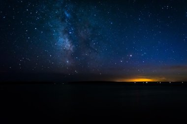 Samanyolu Acadia Milli görülen Atlantik Okyanusu üzerinden