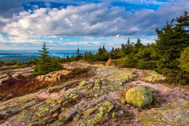 View from Blue Hill Overlook in Acadia National Park, Maine.  clipart