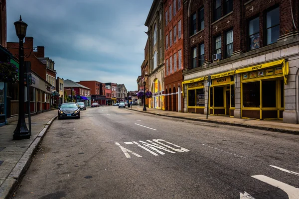 Bank Street en el centro de New London, Connecticut . — Foto de Stock