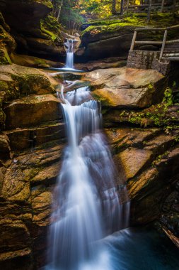 Sabbaday Falls, beyaz dağ n Kancamagus yolu boyunca