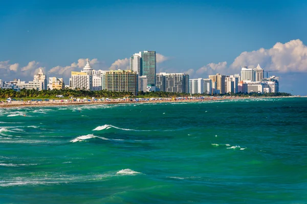 Vista de la playa en Miami Beach, Florida — Foto de Stock