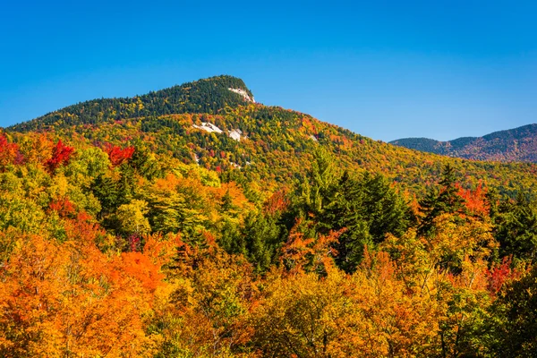 Autumn color seen from the Kancamagus Highway, in White Mountain — Stock Photo, Image