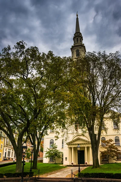 First Unitarian Church of Providence, in Providence, Rhode Islan — Stock Photo, Image