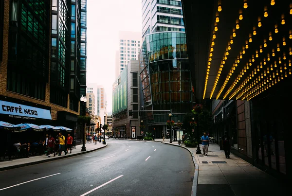 Byggnader på Washington Street i Boston, Massachusetts. — Stockfoto