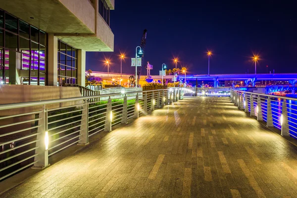 El Paseo del Río por la noche, en Tampa, Florida . — Foto de Stock