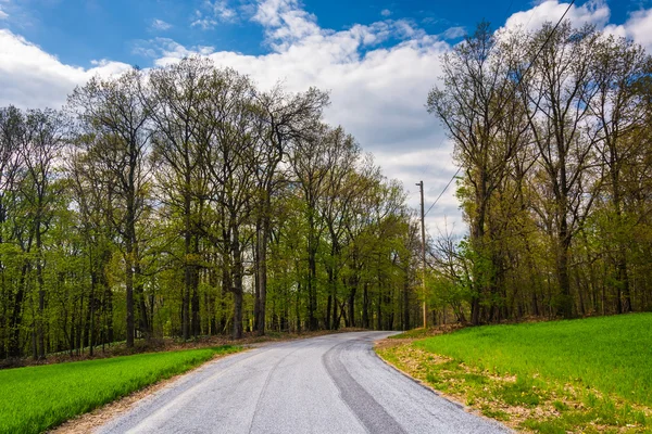 Country backroad in rural York County, Pennsylvania. — Stock Photo, Image