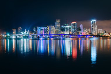 görülen watson Adası, miami, flor miami manzarası, gece,