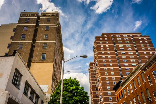 Highrises i Baltimore, Maryland. — Stockfoto