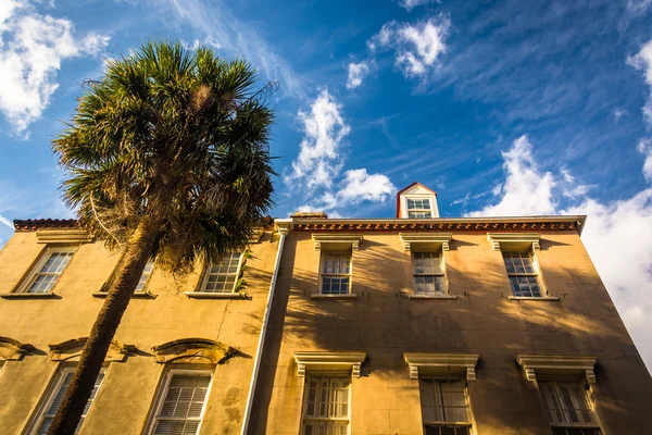 Historiska byggnader i centrala Charleston, South Carolina. — Stockfoto