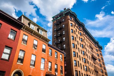 Baltimore, Maryland eski highrises.