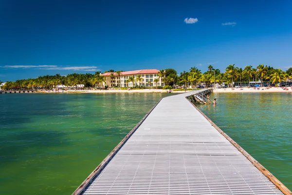 Pier no Golfo do México em Key West, Florida . — Fotografia de Stock