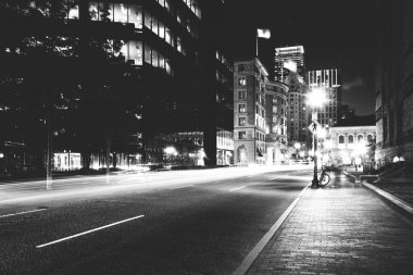 John Hancock bina ve Saint James Caddesi üzerinde trafik n