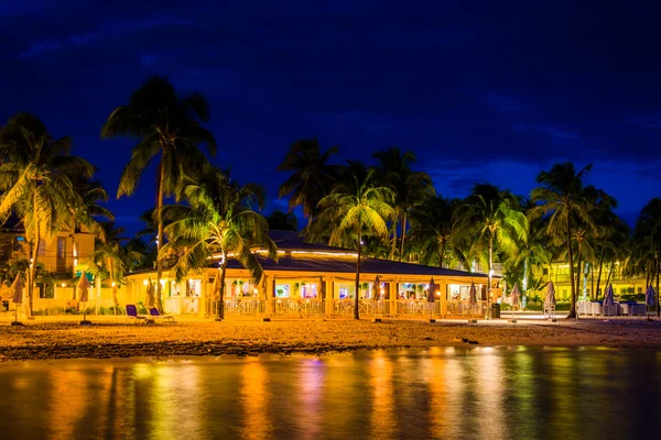 South Beach v noci, v Key West na Floridě. — Stock fotografie