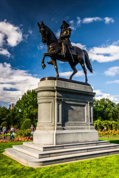 Statue von george washington auf dem commons in boston, massachuse — Stockfoto