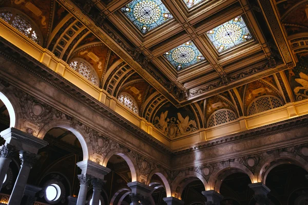 O interior da Biblioteca do Congresso, Washington, DC . — Fotografia de Stock