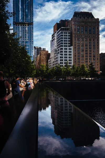 Il National September 11th Memorial, a Manhattan, New York . — Foto Stock