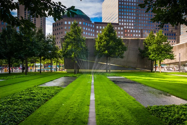 The September 11th Memorial Grounds in Lower Manhattan, New York — Stock Photo, Image