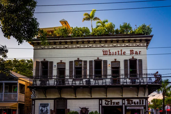 Píšťalka Bar v Key West na Floridě. — Stock fotografie