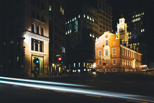 Kongre Caddesi ve gece b eski devlet evde Rating — Stok fotoğraf