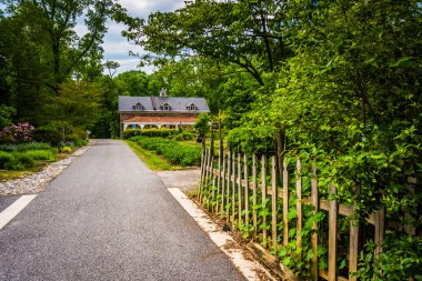 Bahçe ve bina cylburn Botanik Bahçesi içinde baltimore, maryland
