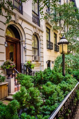 Bahçeleri ve chelsea, Manhattan'ın cadde boyunca townhouses, 
